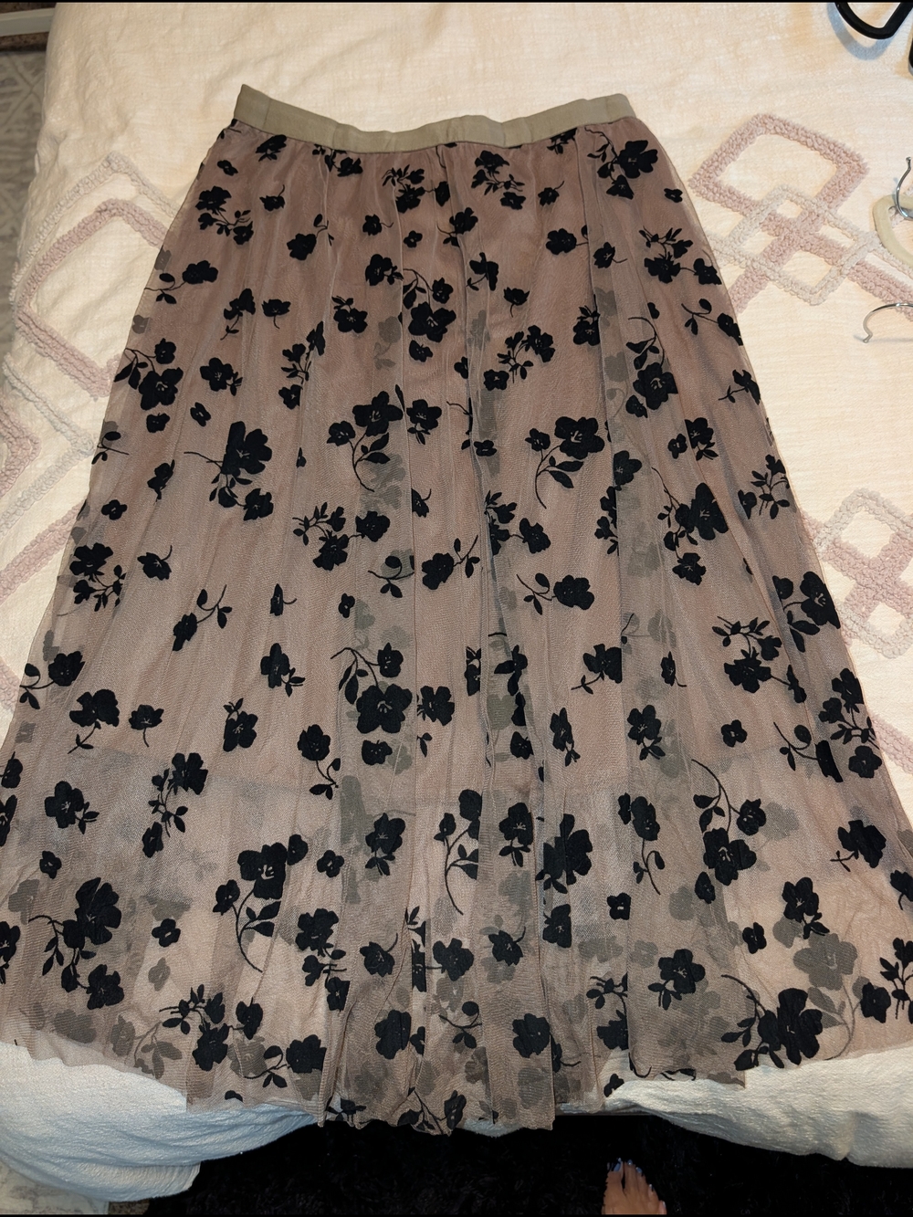 New Without Tags. Midi Skirt Brown